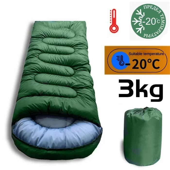 Premium Outdoor Ultralight Down Sleeping Bag - Warm, Compact, and Waterproof for All-Season Camping and Hiking