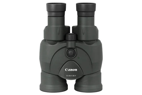 Canon IS III Image Stabilising 12 x 36 mm Binoculars with Eye Cap, Neck Strap & Case - Black